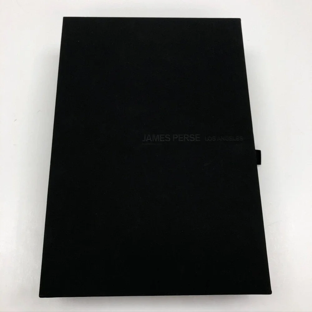 Authentic James Perse Gift‎ Box Black Drawer Style Medium Rectangle 9.5x13.5x3